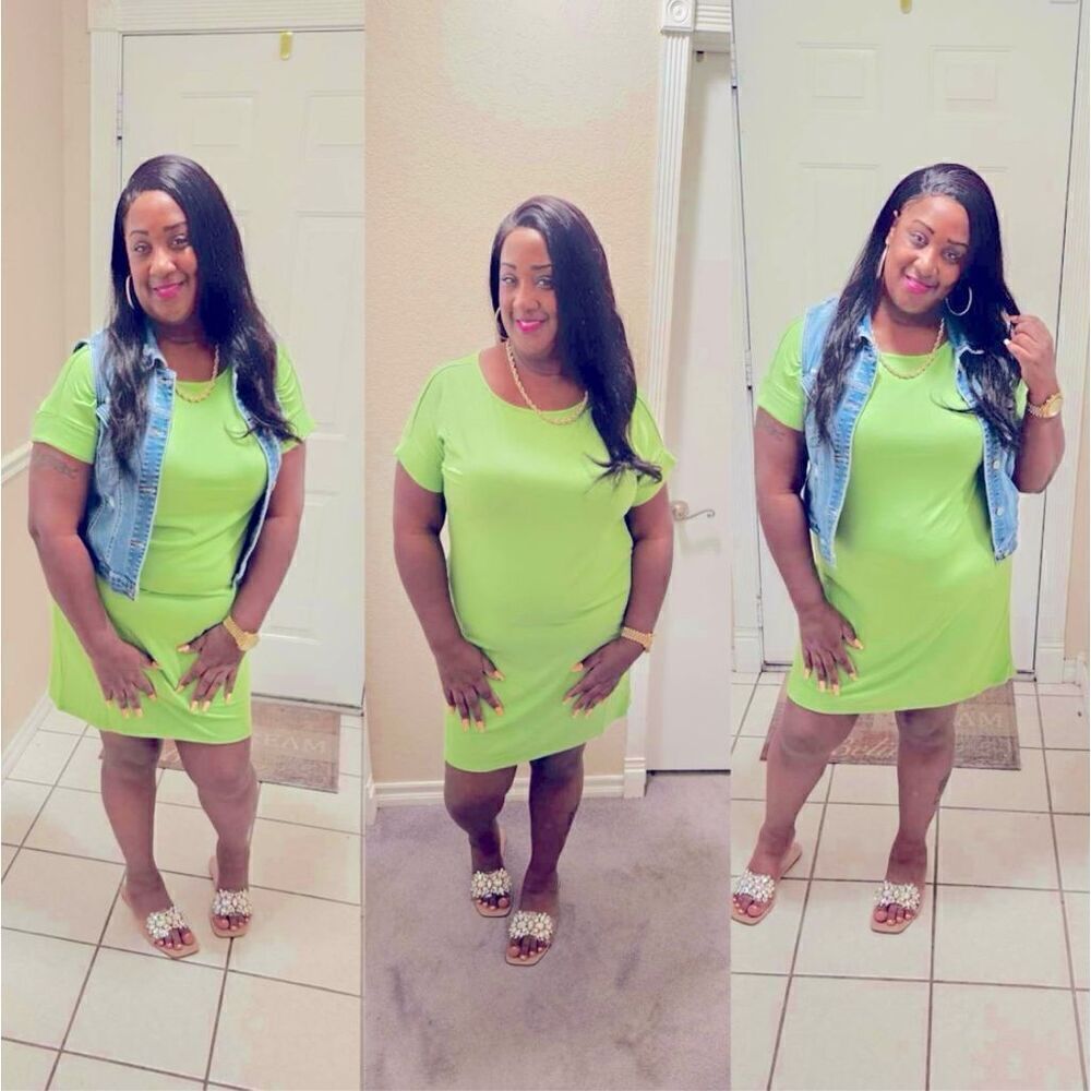 Lexi’s Plus Size Lime T-Shirt Dress